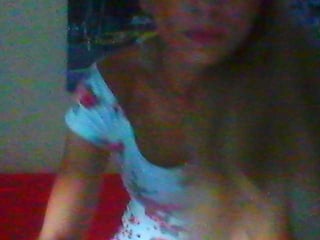 laurien depraved blonde cam girl presents her pussy drilled