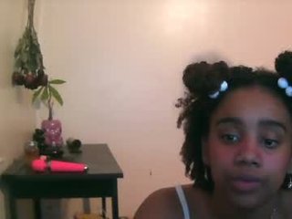 yourfavoritewitch african cam girl gets a huge portion of cum into her tight pussy