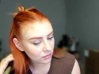 virgokristy redhead cam babe enjoys great live sex for more experience